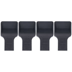 4Pcs Casters Stoppers V Shape Anti Sliding Furniture Wheel Cups for Sofas Beds Chairs Cabinets Black