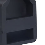 4Pcs Casters Stoppers V Shape Anti Sliding Furniture Wheel Cups for Sofas Beds Chairs Cabinets Black