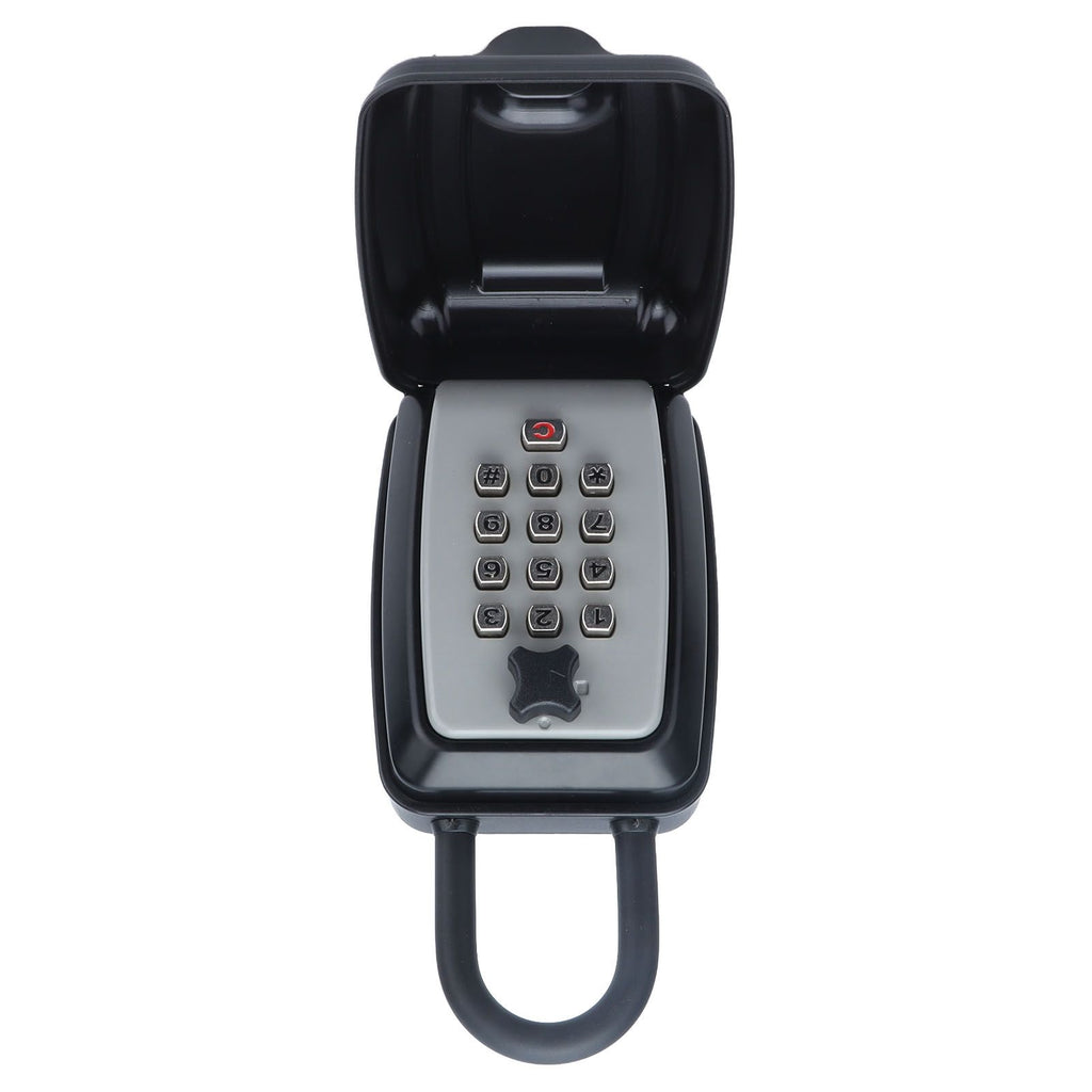 Key Locks Storage Box Large Capacity Safe 4 Digit Combination Wall Mounted Alloy Password Lock