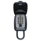 Key Locks Storage Box Large Capacity Safe 4 Digit Combination Wall Mounted Alloy Password Lock