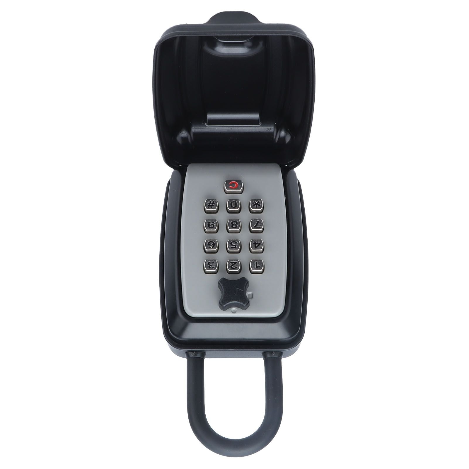 Key Locks Storage Box Large Capacity Safe 4 Digit Combination Wall Mounted Alloy Password Lock