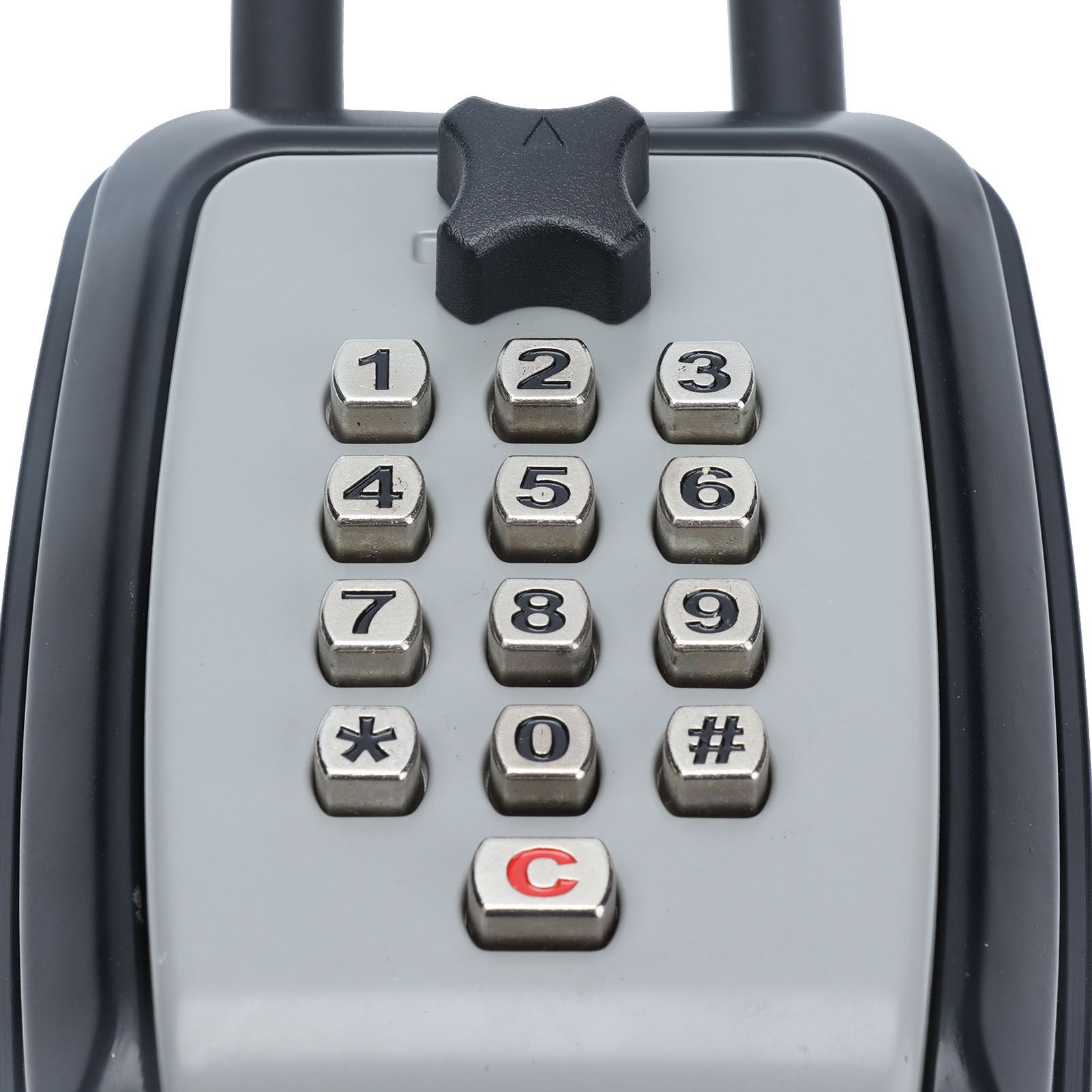 Key Locks Storage Box Large Capacity Safe 4 Digit Combination Wall Mounted Alloy Password Lock