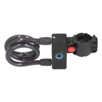 3.7V Lithium Battery Portable Fingerprint Bicycle Lock Bluetooth Intelligent Chain Lock for Motorcycle Mountain Bike