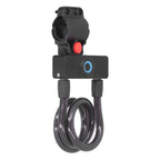 3.7V Lithium Battery Portable Fingerprint Bicycle Lock Bluetooth Intelligent Chain Lock for Motorcycle Mountain Bike