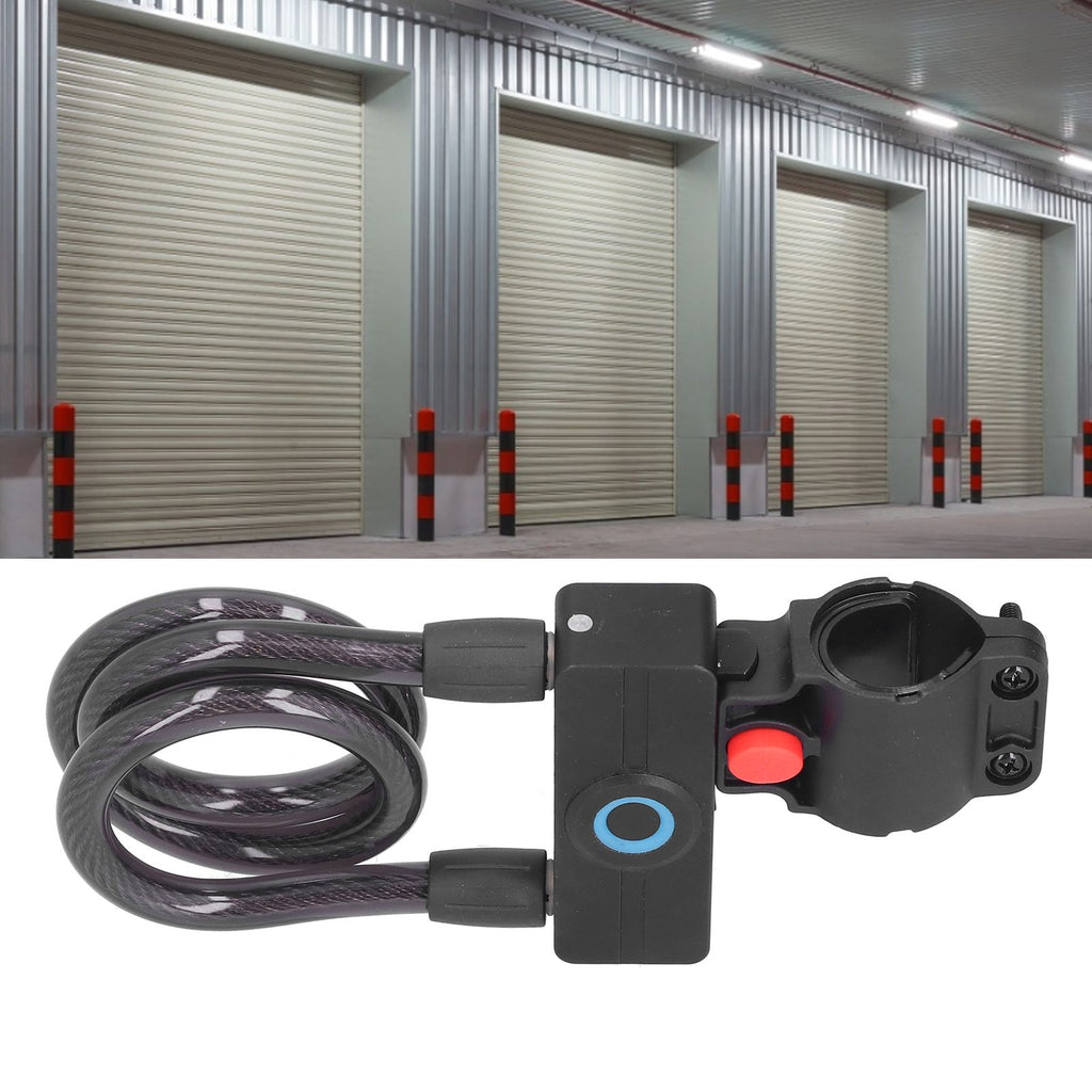3.7V Lithium Battery Portable Fingerprint Bicycle Lock Bluetooth Intelligent Chain Lock for Motorcycle Mountain Bike