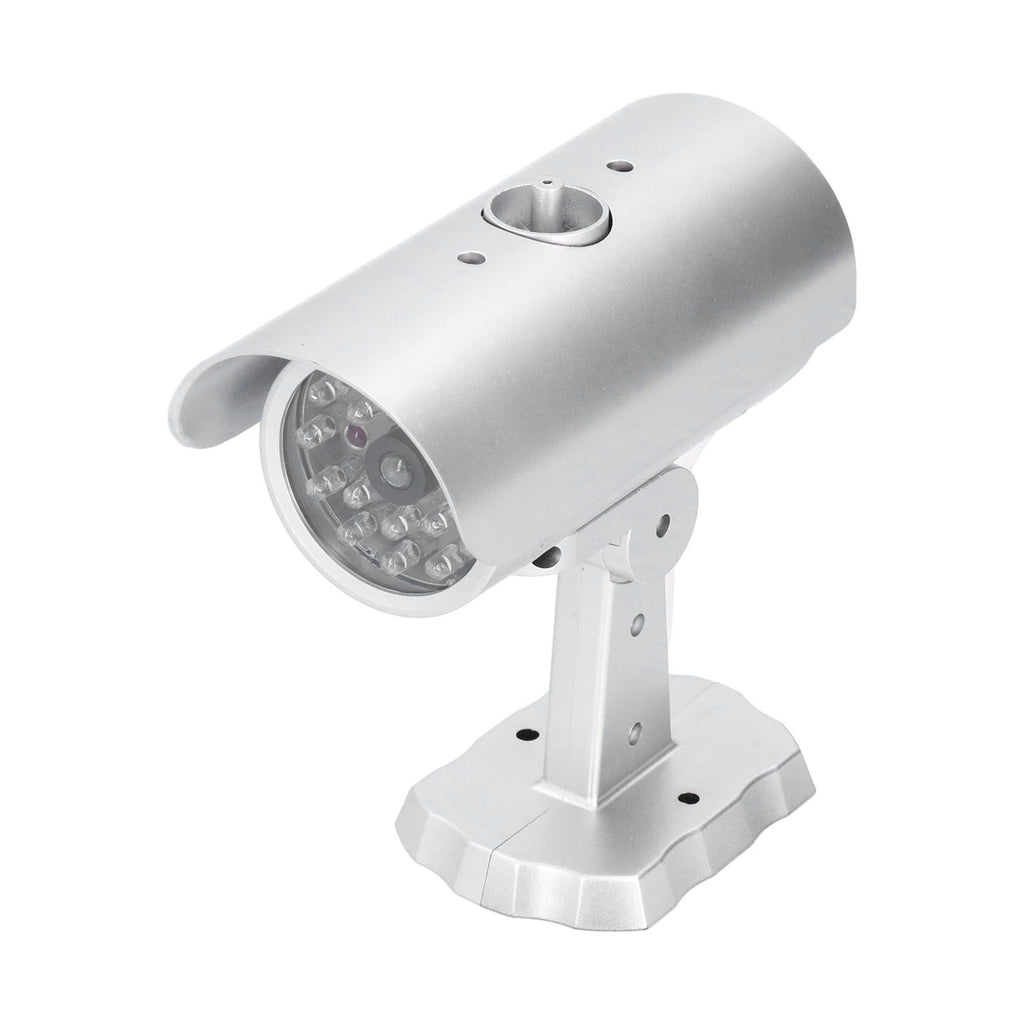Simulation Camera Dummy Security Camera Monitor Fake Surveillance System with Flashing LED Light