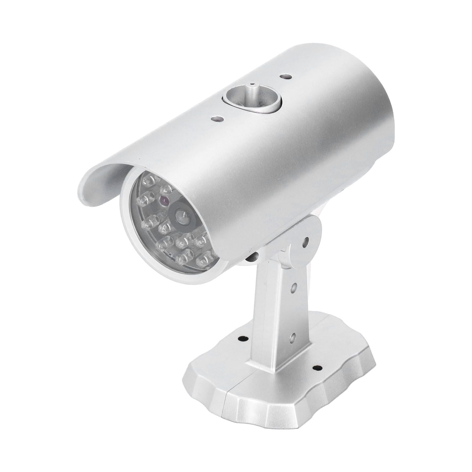Simulation Camera Dummy Security Camera Monitor Fake Surveillance System with Flashing LED Light