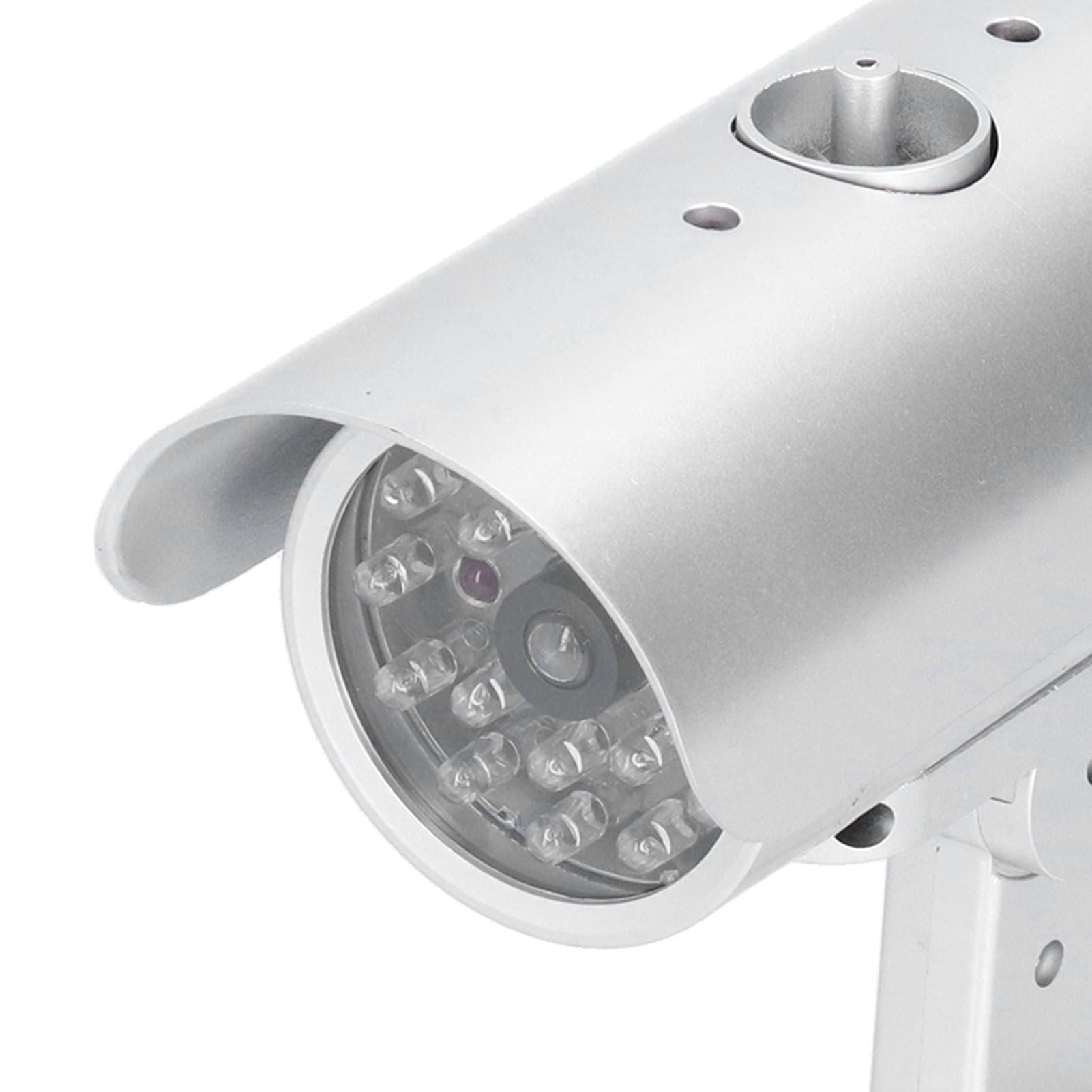 Simulation Camera Dummy Security Camera Monitor Fake Surveillance System with Flashing LED Light
