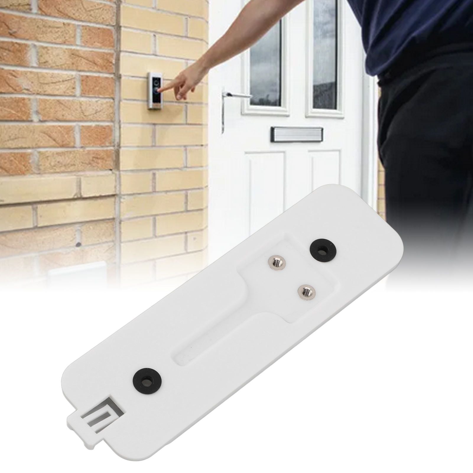 Backplate for Blink Video Doorbell Plastic Doorbell Back Plate Replacement Part with Mount Accessory White