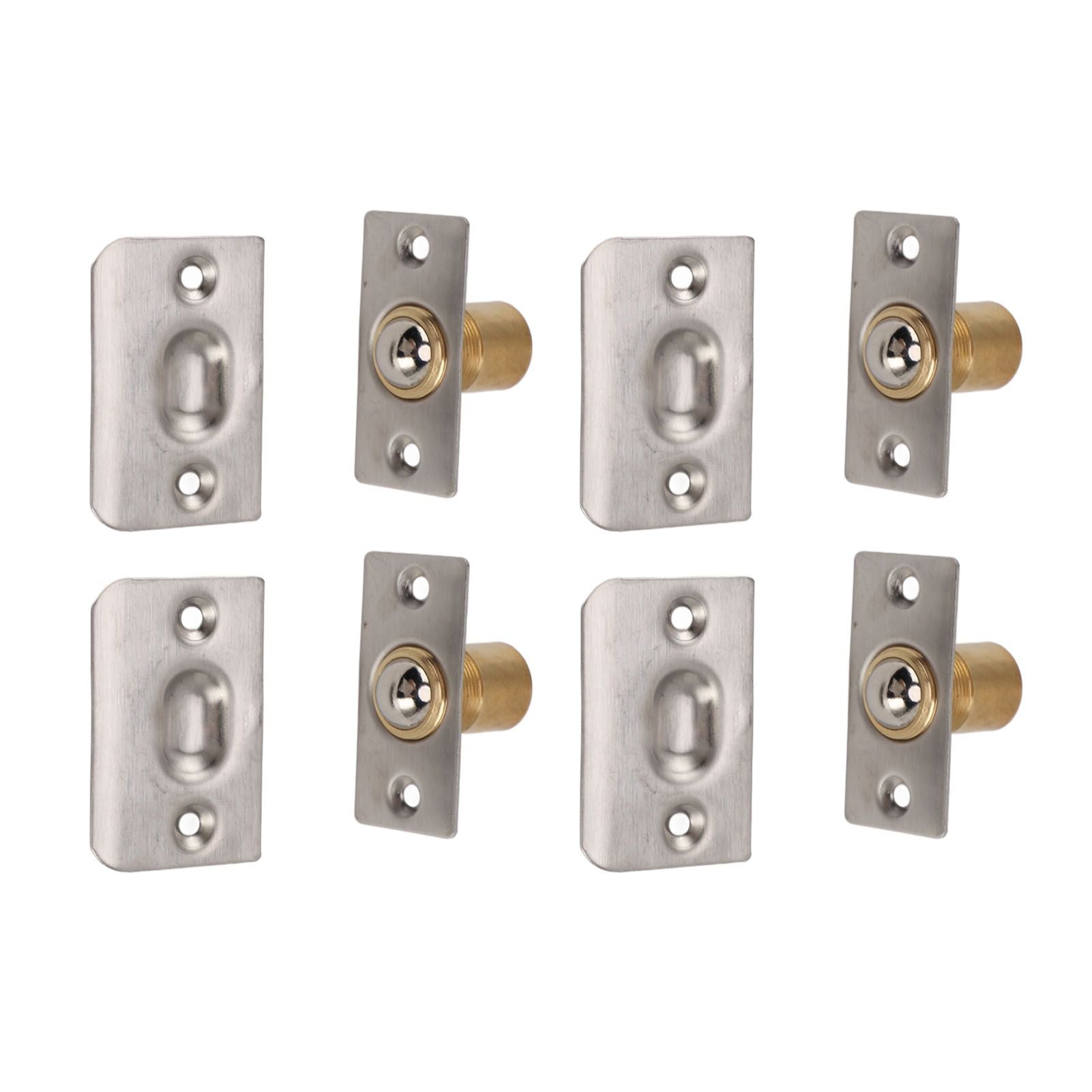 4pcs Door Ball Catch Solid Brass Adjustable Spring Closet Ball Latch for Cabinet Pantry