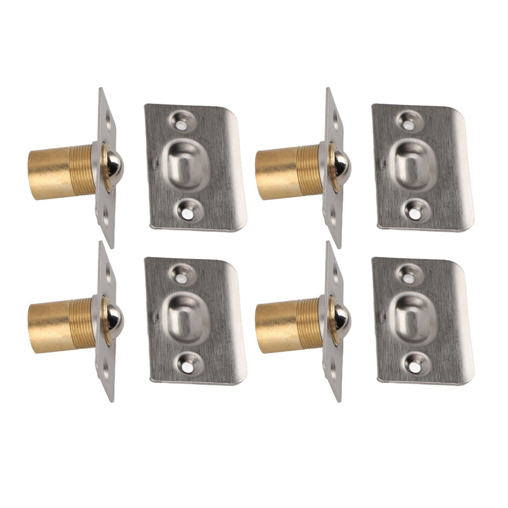 4pcs Door Ball Catch Solid Brass Adjustable Spring Closet Ball Latch for Cabinet Pantry