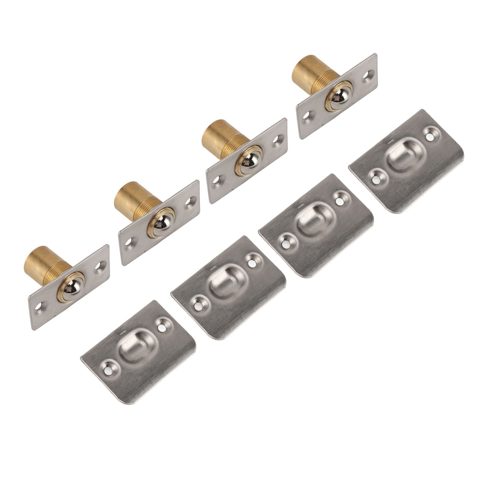 4pcs Door Ball Catch Solid Brass Adjustable Spring Closet Ball Latch for Cabinet Pantry