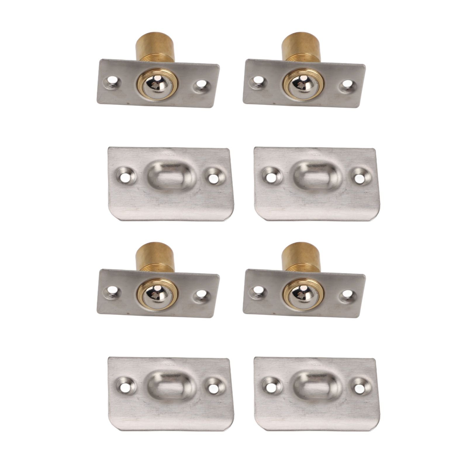 4pcs Door Ball Catch Solid Brass Adjustable Spring Closet Ball Latch for Cabinet Pantry