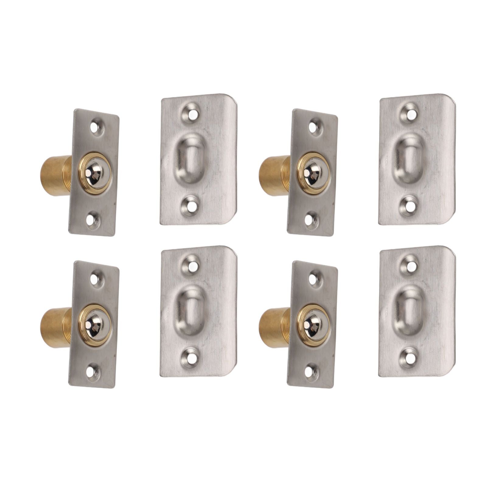 4pcs Door Ball Catch Solid Brass Adjustable Spring Closet Ball Latch for Cabinet Pantry