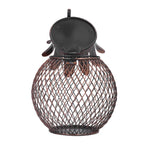 Wine Cork Container Iron Pineapple Shaped Wine Bottle Cork Storage Box Ornament for Home Bar Decoration