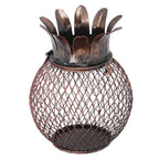 Wine Cork Container Iron Pineapple Shaped Wine Bottle Cork Storage Box Ornament for Home Bar Decoration