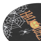 Halloween Spider Web Pattern Wooden Welcome Sign Decorative Hanging Board for Indoor OutdoorWithout Bow
