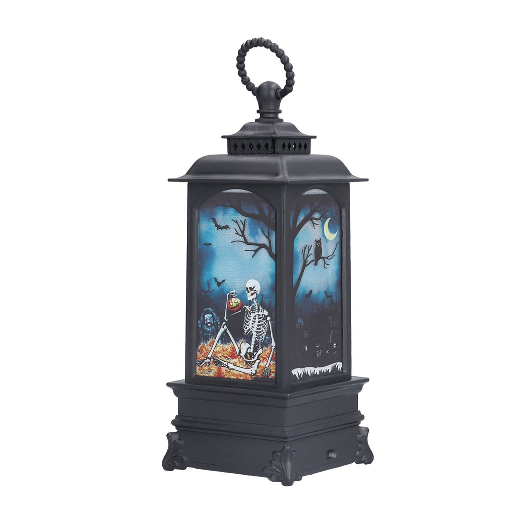 Halloween Lantern LED Flameless Exquisite Beautiful Vintage Battery Powered Halloween LampSkull