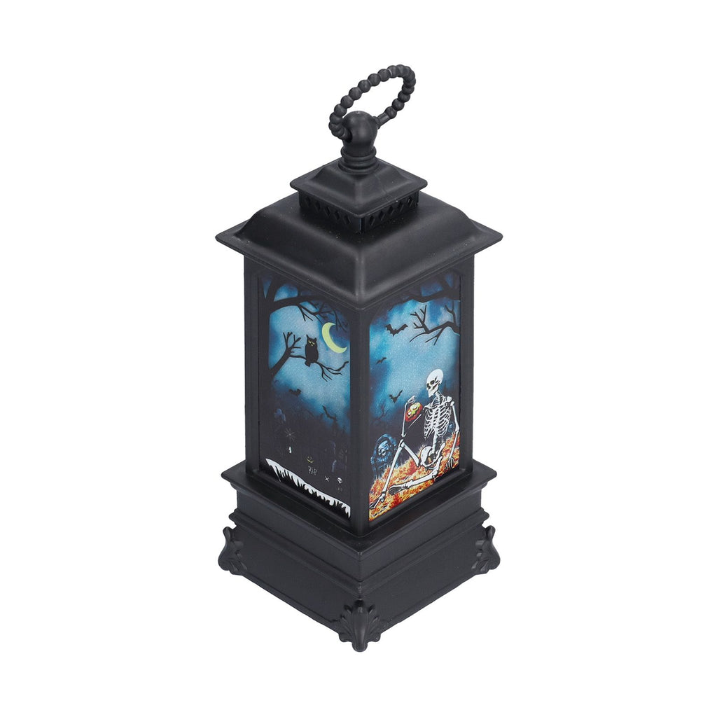 Halloween Lantern LED Flameless Exquisite Beautiful Vintage Battery Powered Halloween LampSkull