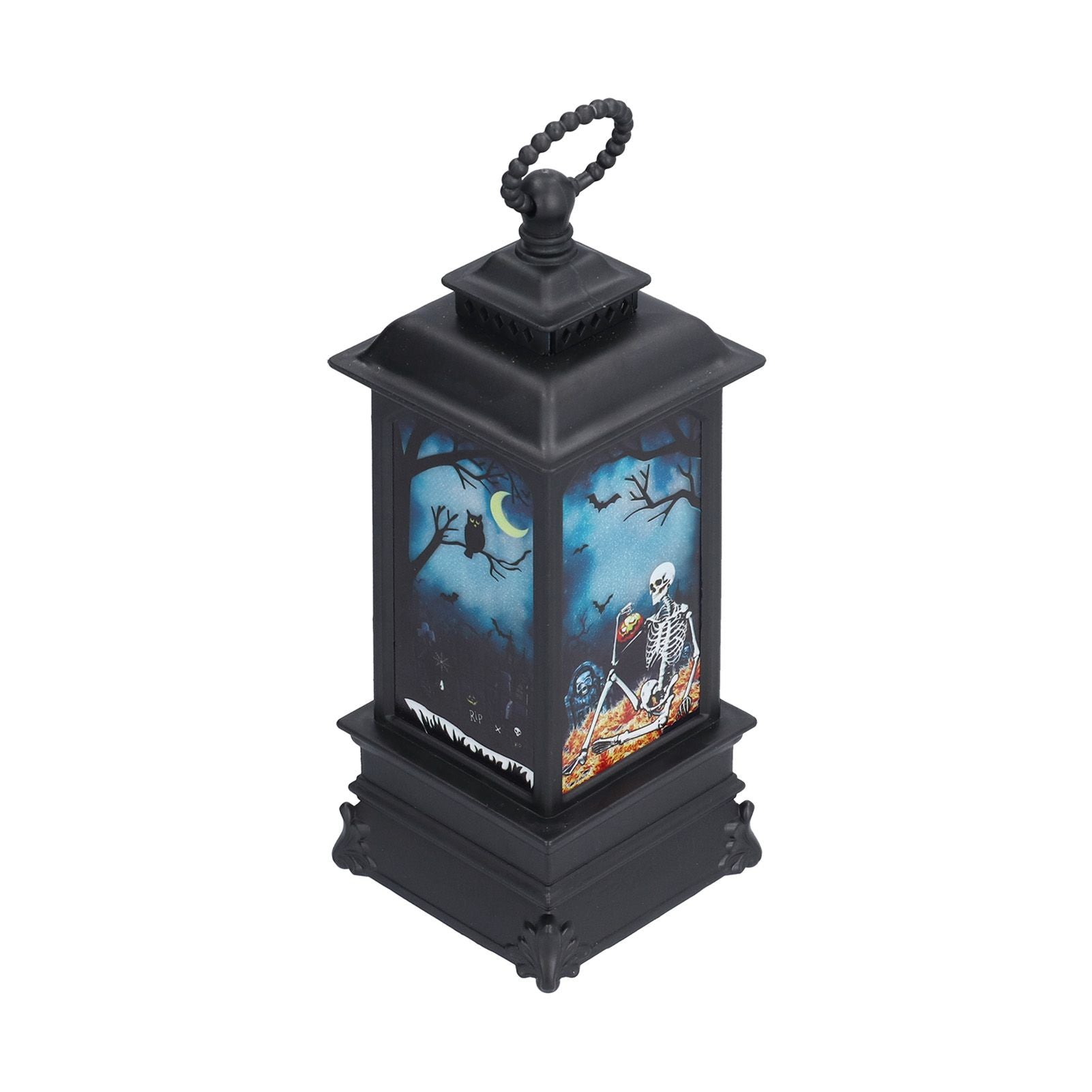 Halloween Lantern LED Flameless Exquisite Beautiful Vintage Battery Powered Halloween LampSkull