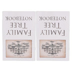 2Pcs Family Tree Notebook 16 Pages Double Sides Family History Record Book Workbook for Family Office Stationery