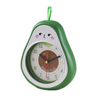 Cartoon Fruit Alarm Clock Kids Alarm Clock Decorative Ornaments Children Gift Student Gift Avocado