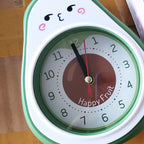Cartoon Fruit Alarm Clock Kids Alarm Clock Decorative Ornaments Children Gift Student Gift Avocado