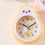 Cartoon Fruit Alarm Clock Kids Alarm Clock Decorative Ornaments Children Gift Student Gift Crystal Pea