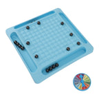Magnetic Chess Game Set Magnet Rock Game Promote Concentration with Punishment Wheel for Parent Child Interaction