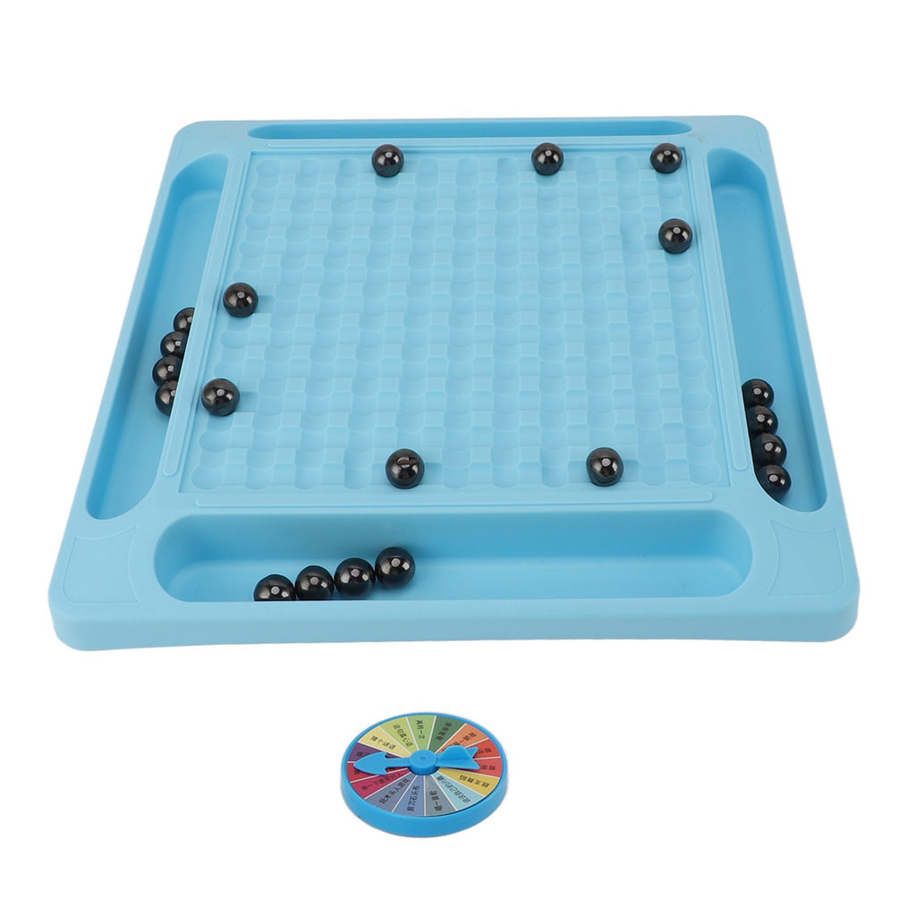 Magnetic Chess Game Set Magnet Rock Game Promote Concentration with Punishment Wheel for Parent Child Interaction