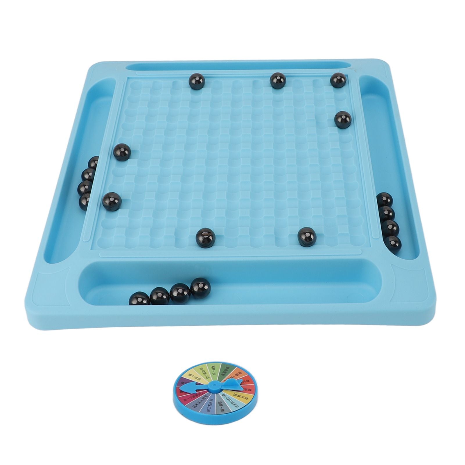 Magnetic Chess Game Set Magnet Rock Game Promote Concentration with Punishment Wheel for Parent Child Interaction