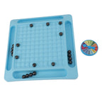 Magnetic Chess Game Set Magnet Rock Game Promote Concentration with Punishment Wheel for Parent Child Interaction