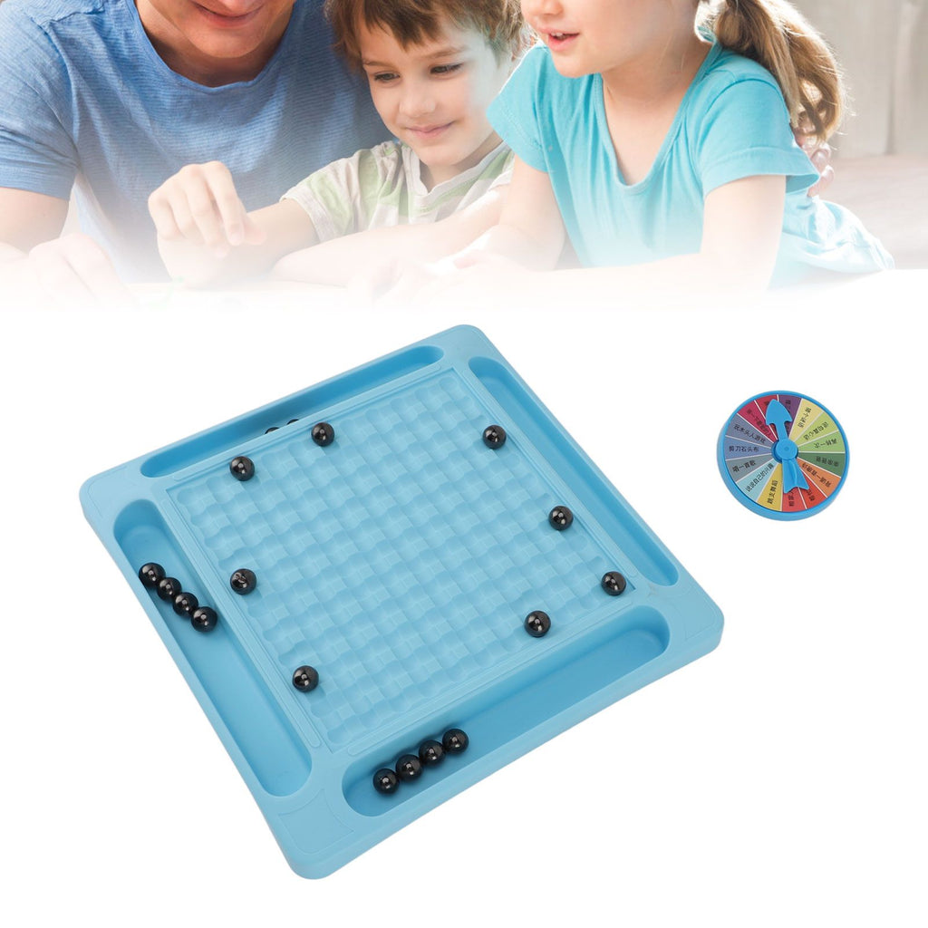 Magnetic Chess Game Set Magnet Rock Game Promote Concentration with Punishment Wheel for Parent Child Interaction