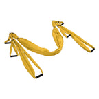 Aerial Yoga Swing Set Polyester Cotton Adjustable Improve Flexibility Yoga Hammock for Physical Exercise Yellow