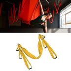 Aerial Yoga Swing Set Polyester Cotton Adjustable Improve Flexibility Yoga Hammock for Physical Exercise Yellow