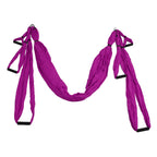Aerial Yoga Swing Set Polyester Cotton Adjustable Improve Flexibility Yoga Hammock for Physical Exercise Purple