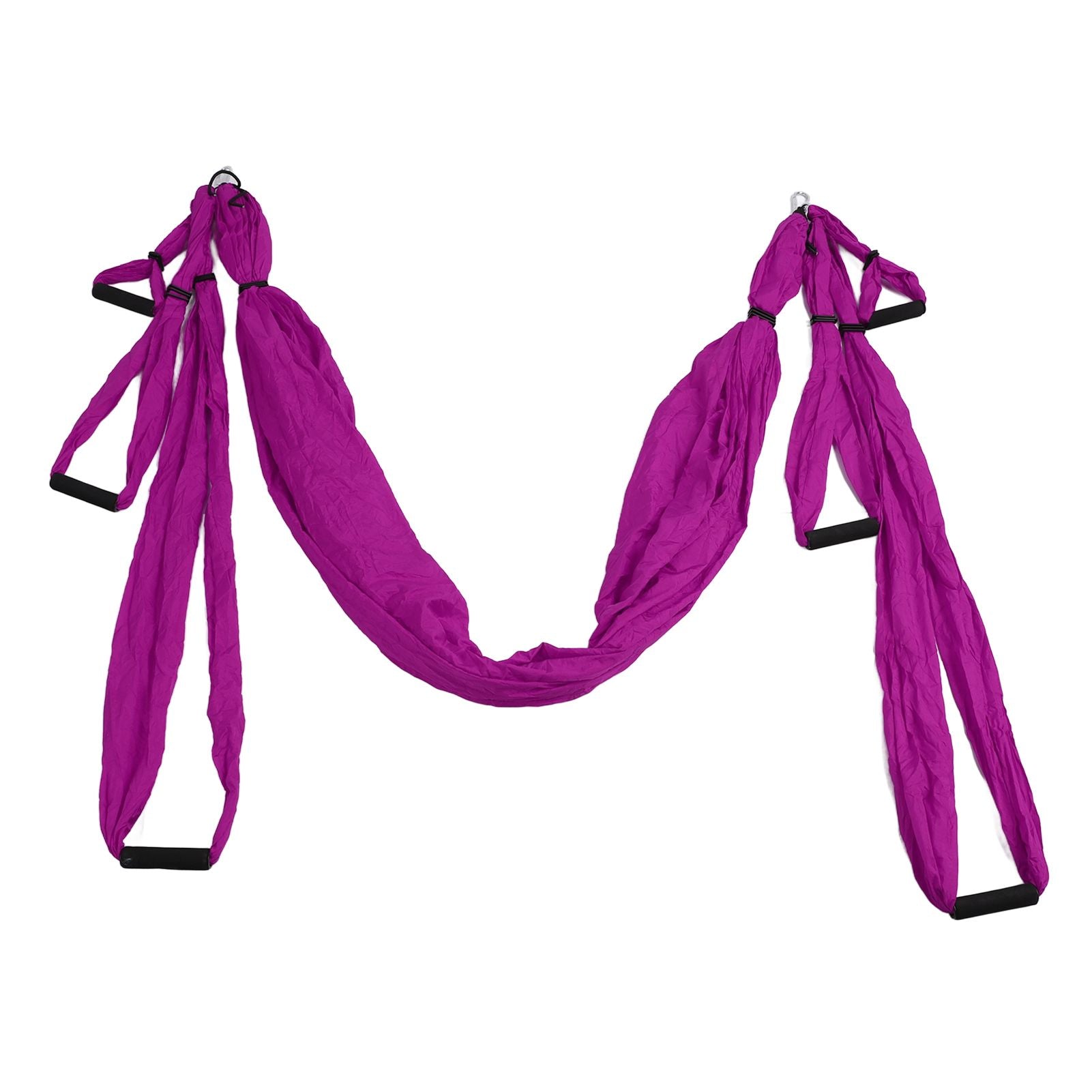 Aerial Yoga Swing Set Polyester Cotton Adjustable Improve Flexibility Yoga Hammock for Physical Exercise Purple