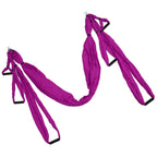 Aerial Yoga Swing Set Polyester Cotton Adjustable Improve Flexibility Yoga Hammock for Physical Exercise Purple