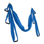 Aerial Yoga Swing Set Polyester Cotton Adjustable Improve Flexibility Yoga Hammock for Physical Exercise Dark Blue