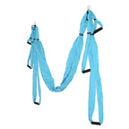 Aerial Yoga Swing Set Polyester Cotton Adjustable Improve Flexibility Yoga Hammock for Physical Exercise Lake Blue