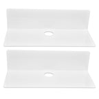 2Pcs Display Shelf Acrylic Perforation Free High Strength Wall Mount Shelf for Speaker Clock