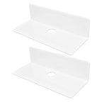 2Pcs Display Shelf Acrylic Perforation Free High Strength Wall Mount Shelf for Speaker Clock