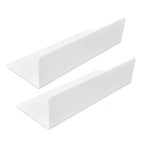 2Pcs Display Shelf Acrylic Perforation Free High Strength Wall Mount Shelf for Speaker Clock