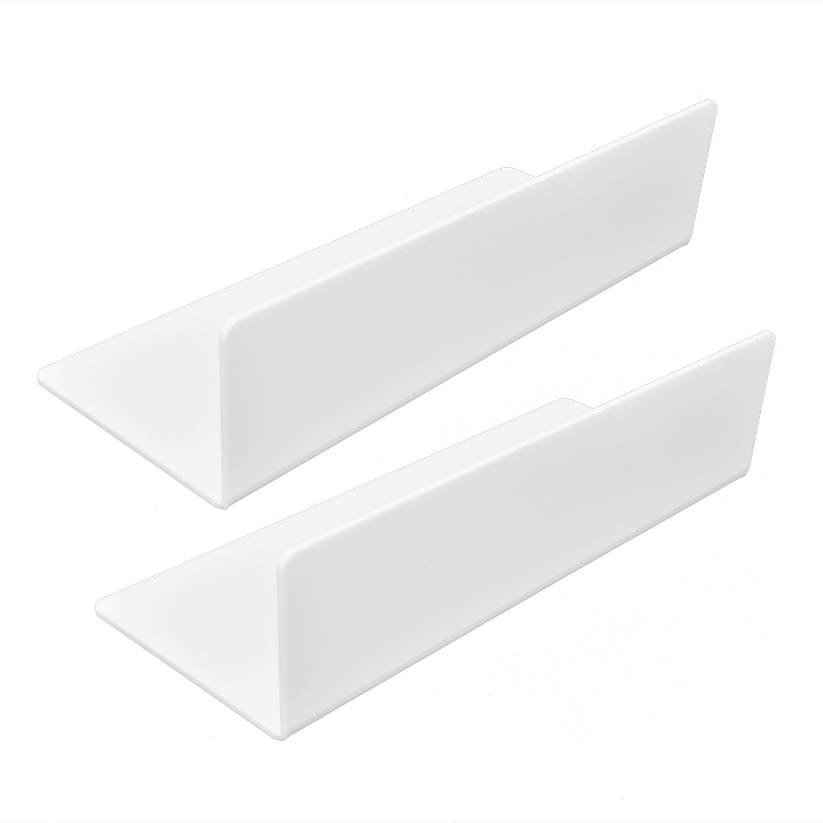 2Pcs Display Shelf Acrylic Perforation Free High Strength Wall Mount Shelf for Speaker Clock