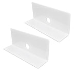 2Pcs Display Shelf Acrylic Perforation Free High Strength Wall Mount Shelf for Speaker Clock