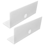 2Pcs Display Shelf Acrylic Perforation Free High Strength Wall Mount Shelf for Speaker Clock