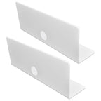 2Pcs Display Shelf Acrylic Perforation Free High Strength Wall Mount Shelf for Speaker Clock