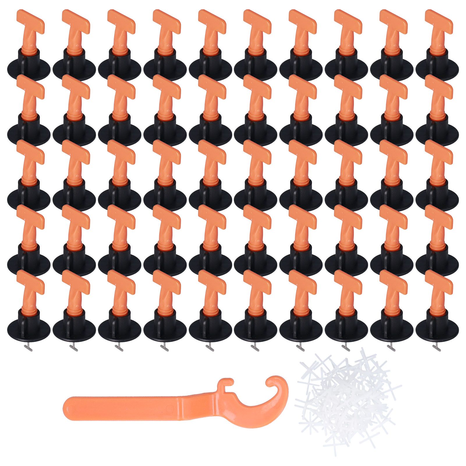 151PCS Tile Leveler Spacer Floor Tile Leveling System Reusable Wall Leveling System with Wrench