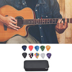 10Pcs Guitar Picks Boost Bass Portable Colorful Retro Cosmic Star Sky Pattern Guitar Pick for Bass Banjo Ukulele0.46mm Black Box