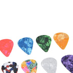10Pcs Guitar Picks Boost Bass Portable Colorful Retro Cosmic Star Sky Pattern Guitar Pick for Bass Banjo Ukulele0.46mm Black Box
